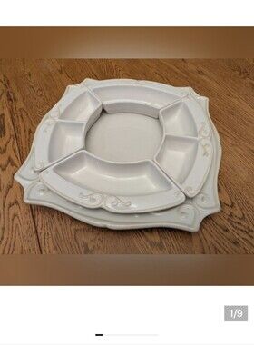 Vintage Princess House Pavilion 15" Platter Serving Set